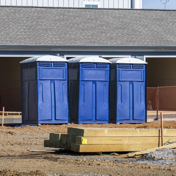 Heavy-duty construction site porta potty in Centerton, Arkansas